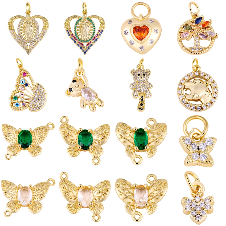 1 Piece 8.5*11.5mm Copper Geometric Pendant Jewelry Accessories