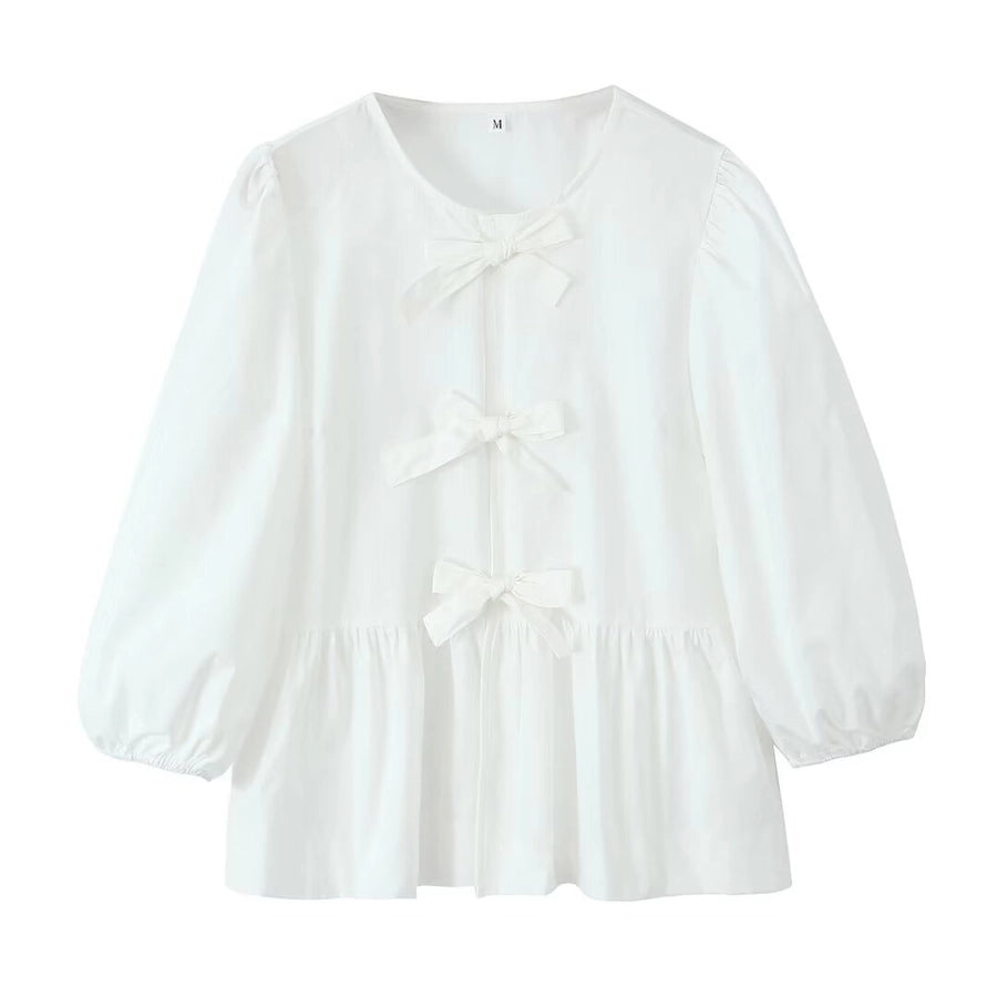 Women's Blouse Long Sleeve Blouses Streetwear Solid Color