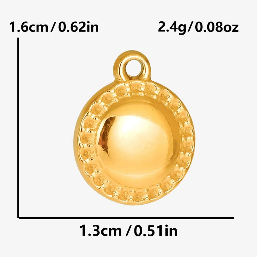 1 Piece 13*16mm 304 Stainless Steel 18K Gold Plated Geometric Pendant Jewelry Accessories