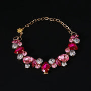 Pink Full Diamond Necklace