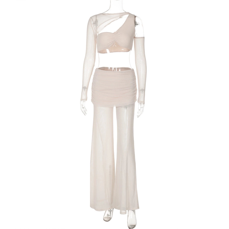 Holiday Travel Women's Streetwear Solid Color Spandex Polyester Pants Sets Pants Sets