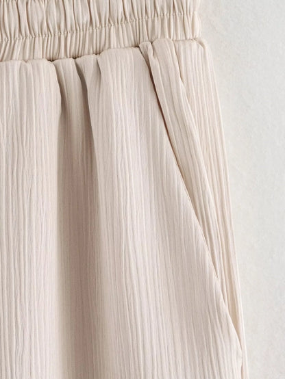 Daily Women's British Style Solid Color Polyester Pants Sets Pants Sets