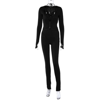 Banquet Daily Women's Elegant Solid Color Spandex Polyester Pants Sets Pants Sets