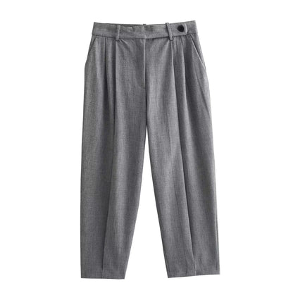 Daily Women's Streetwear Solid Color Polyester Pocket Pants Sets Pants Sets
