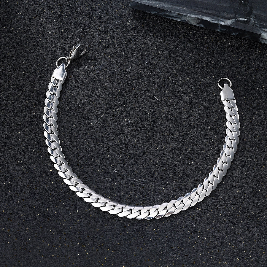 Classic Style Solid Color 304 Stainless Steel  Bracelets In Bulk Stainless Steel Bracelets