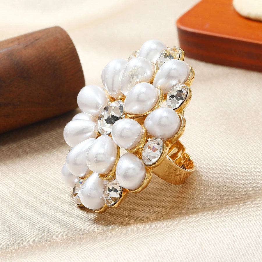 Elegant Geometric Alloy Women's Rings