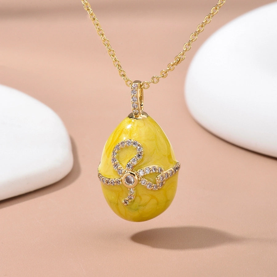 Jewelry IG Style Rejuvenating device Copper Rhinestones Inlay Pendant Necklace