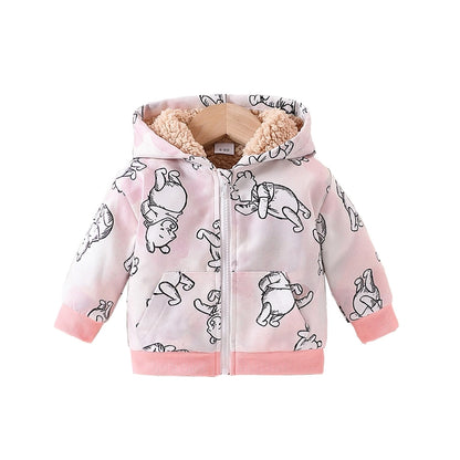 Cute Cartoon Polyester Girls Outerwear