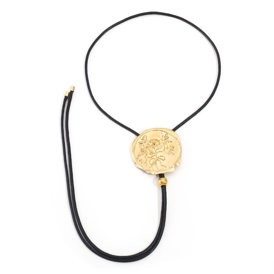 Casual Sexy Streetwear Geometric Alloy Wax line Wax line Pendant Necklaces