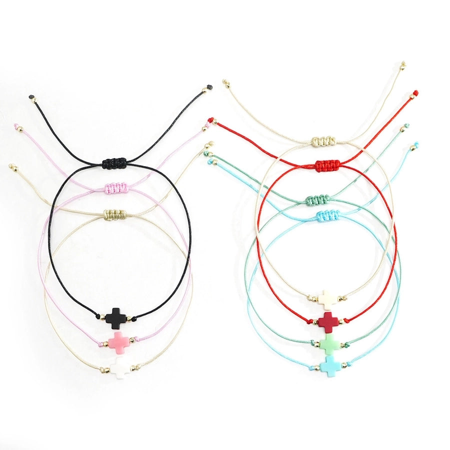 Bohemian Cross Resin Wax line  String Bracelets