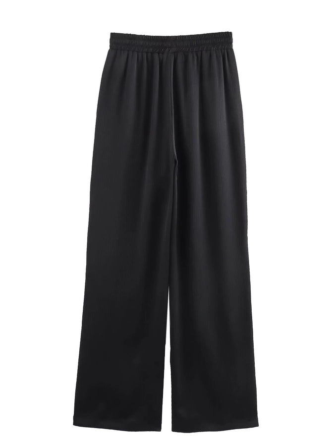 Daily Women's British Style Solid Color Polyester Pants Sets Pants Sets