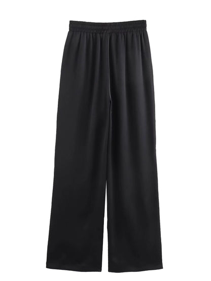 Daily Women's British Style Solid Color Polyester Pants Sets Pants Sets