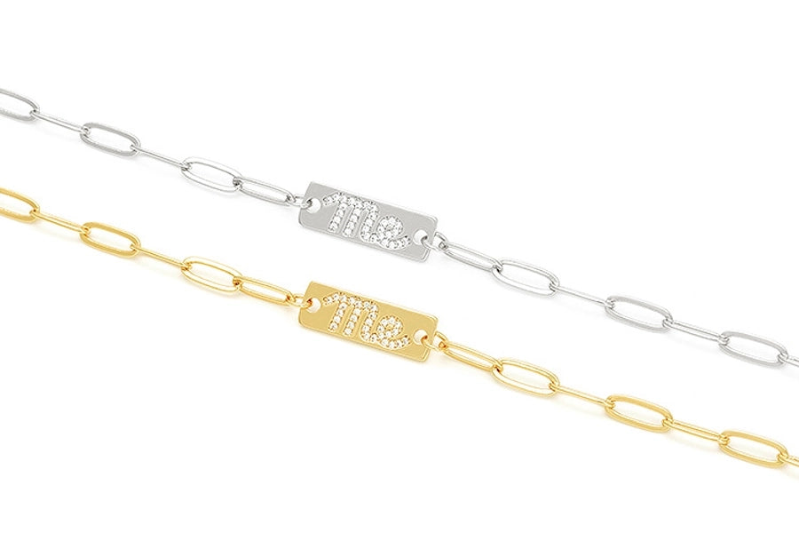 Jewelry Casual Classic Style Letter Copper Zircon Necklace