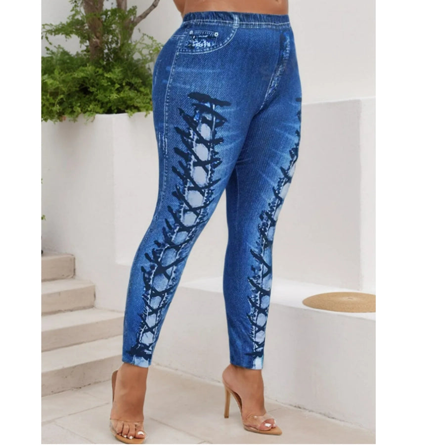 Women's Daily Casual Geometric Ankle-Length Jeans