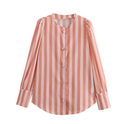 Women's Blouse Long Sleeve Blouses Vacation Simple Style Multicolor