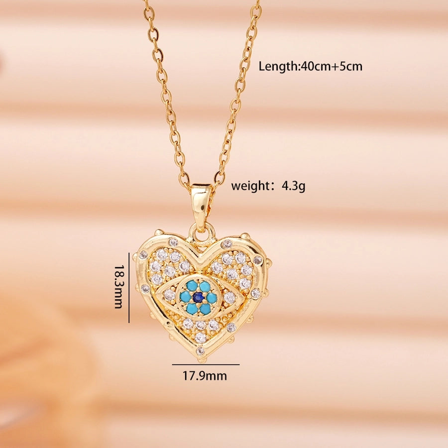 Jewelry Lady Sexy Shiny Eye 304 Stainless Steel Copper Necklace