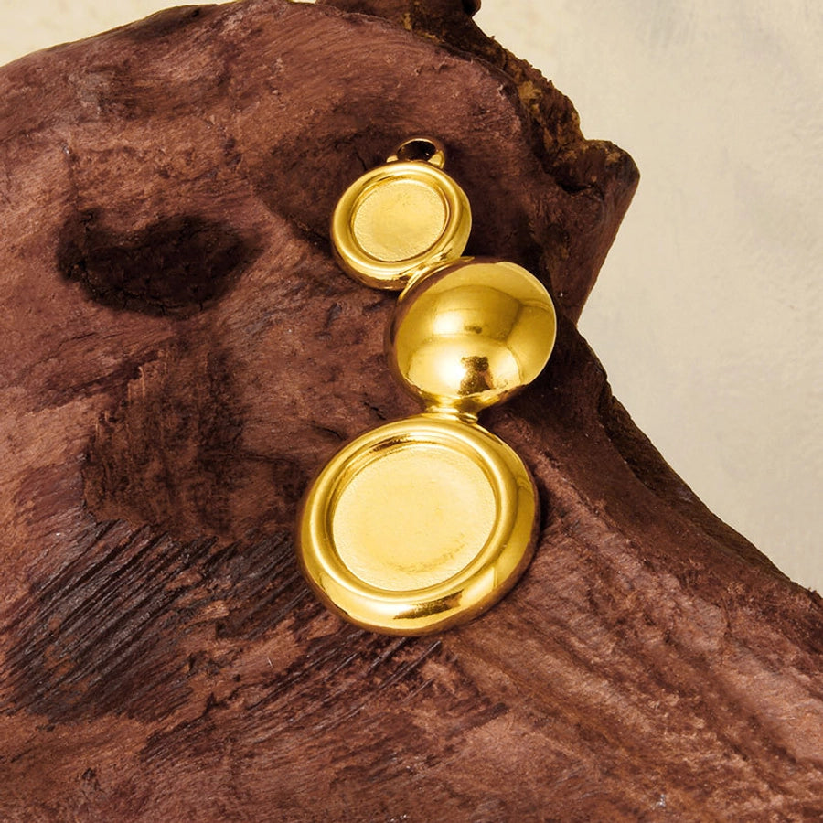 1 Piece 35*15mm 304 Stainless Steel 18K Gold Plated Geometric Pendant Jewelry Accessories