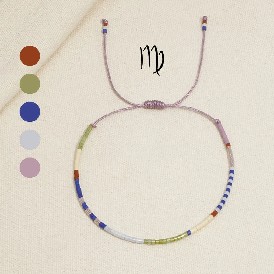 Casual Constellation Seed Bead rope Woven Chain Beaded Bracelets