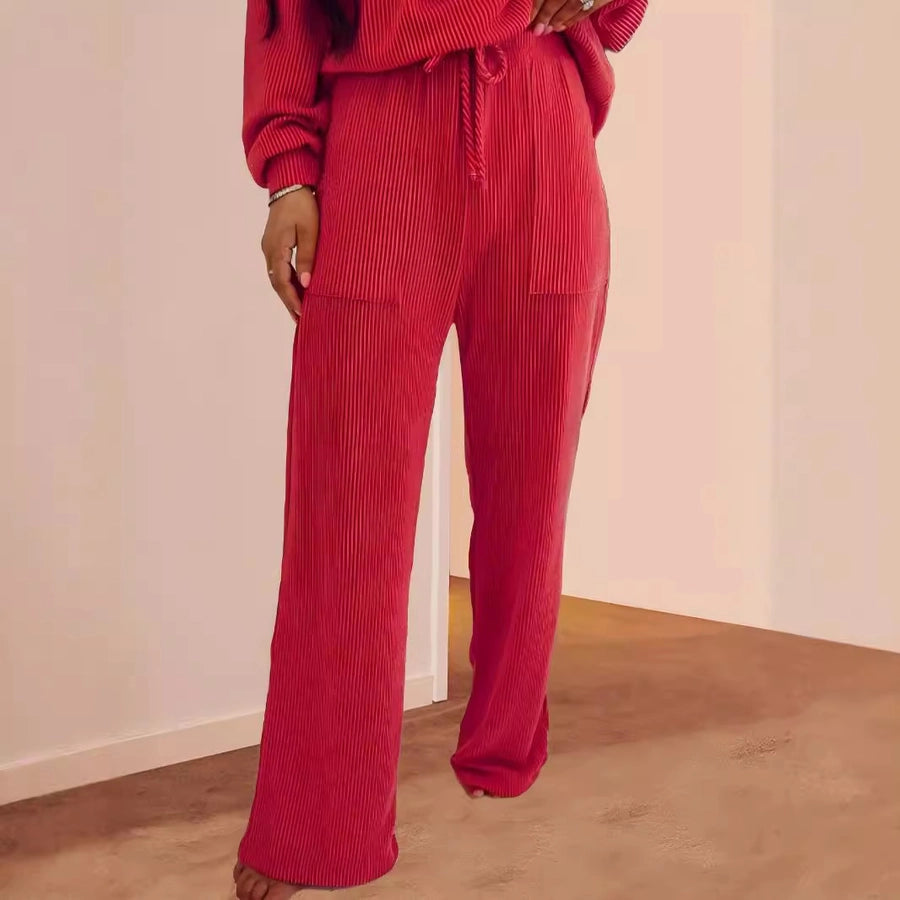 Daily Women's Casual Letter Spandex Polyester Stripe Pants Sets Pants Sets