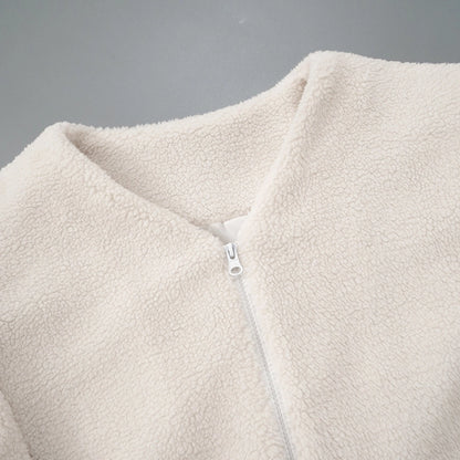 Women's Vacation Simple Style Solid Color Zipper Coat
