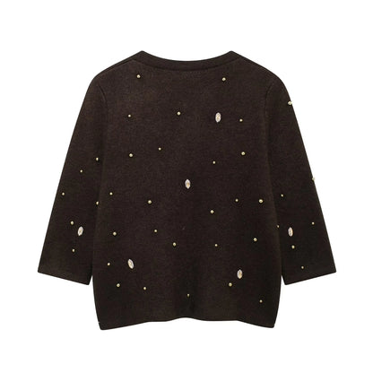 Women's Coat Half Sleeve Sweaters & Cardigans Casual Elegant Circle