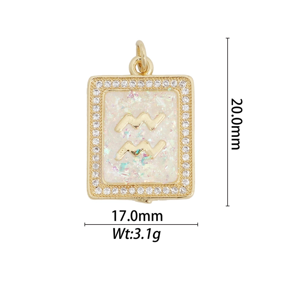 1 Piece Copper Constellation Pendant