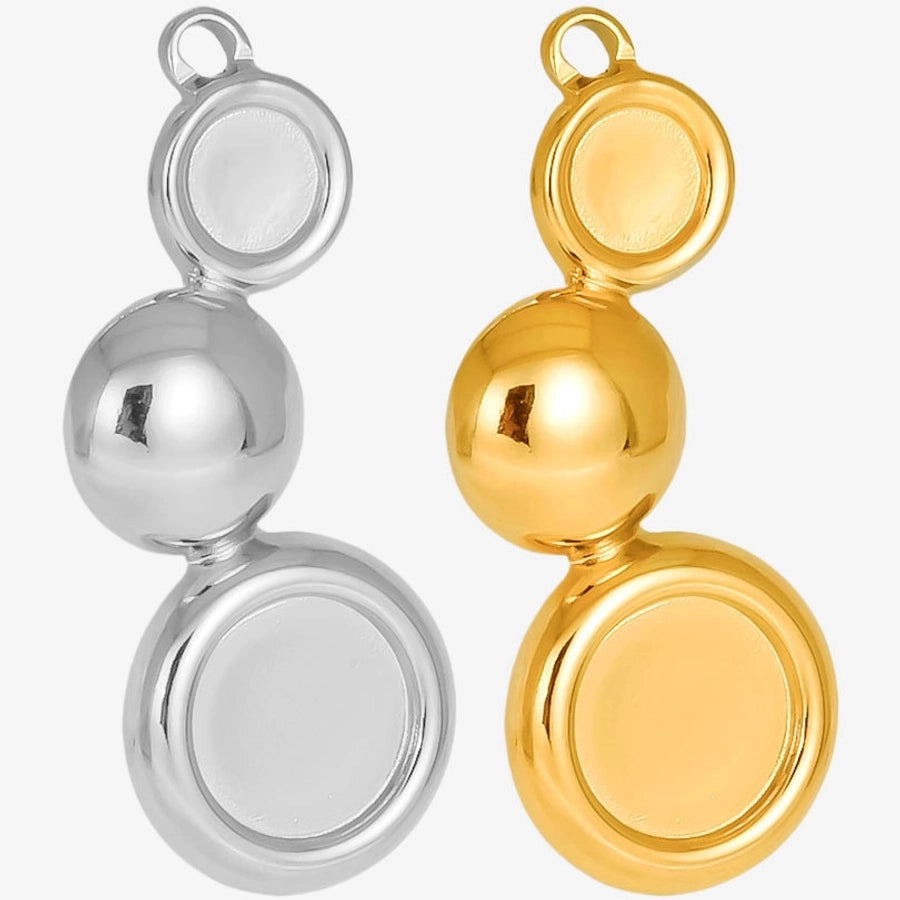 1 Piece 35*15mm 304 Stainless Steel 18K Gold Plated Geometric Pendant Jewelry Accessories