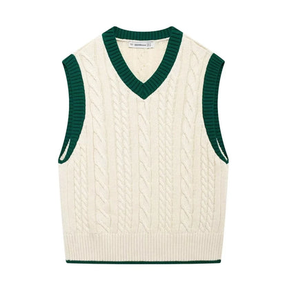 Women's Sweater Long Sleeve Sweaters & Cardigans Contrast Binding Vintage Style Contrast Collar