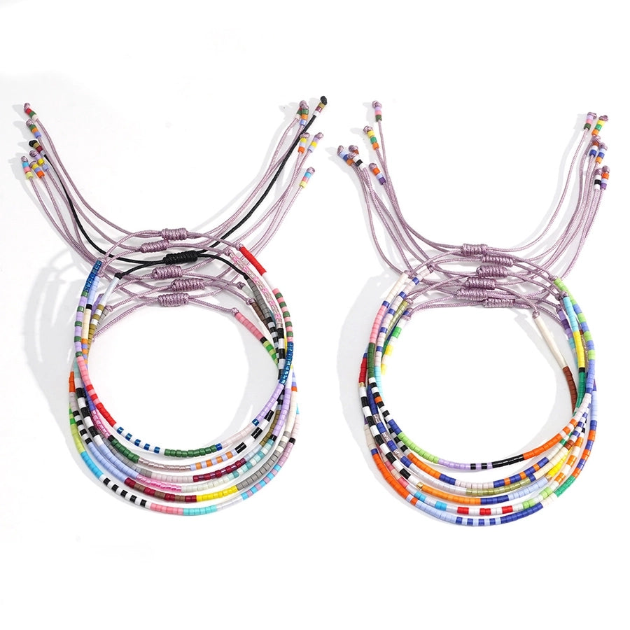 Casual Constellation Seed Bead rope Woven Chain Beaded Bracelets