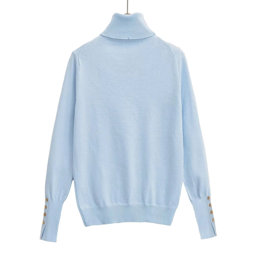 Women's Sweater Long Sleeve Sweaters & Cardigans Vacation Simple Style Solid Color