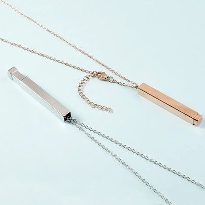 Jewelry Streetwear U Shape 304 Stainless Steel 18K Gold Plated Pendant Necklace
