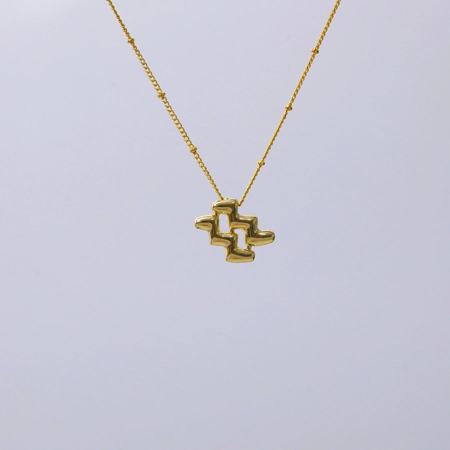 Jewelry IG Style Classic Style Commute Constellation 304 Stainless Steel 18K Gold Plated Pendant Necklace