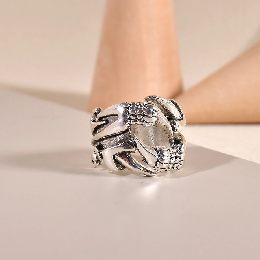 Casual Dragon Alloy Plating Diamond Unisex Rings