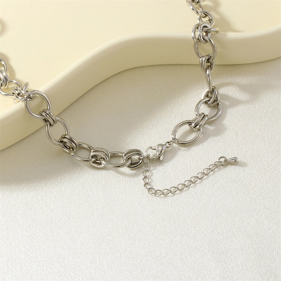 Jewelry IG Style Oval Copper Pendant Necklace