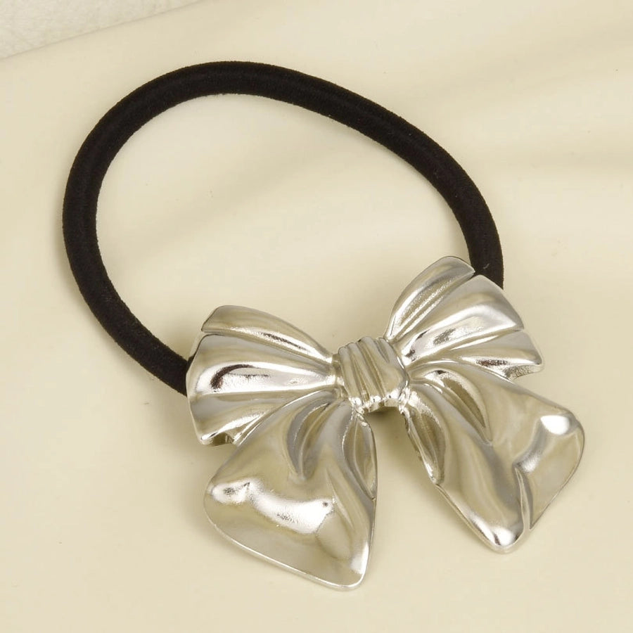 Women's Simple Style Bow Knot 304 Stainless Steel Plating Hair Tie