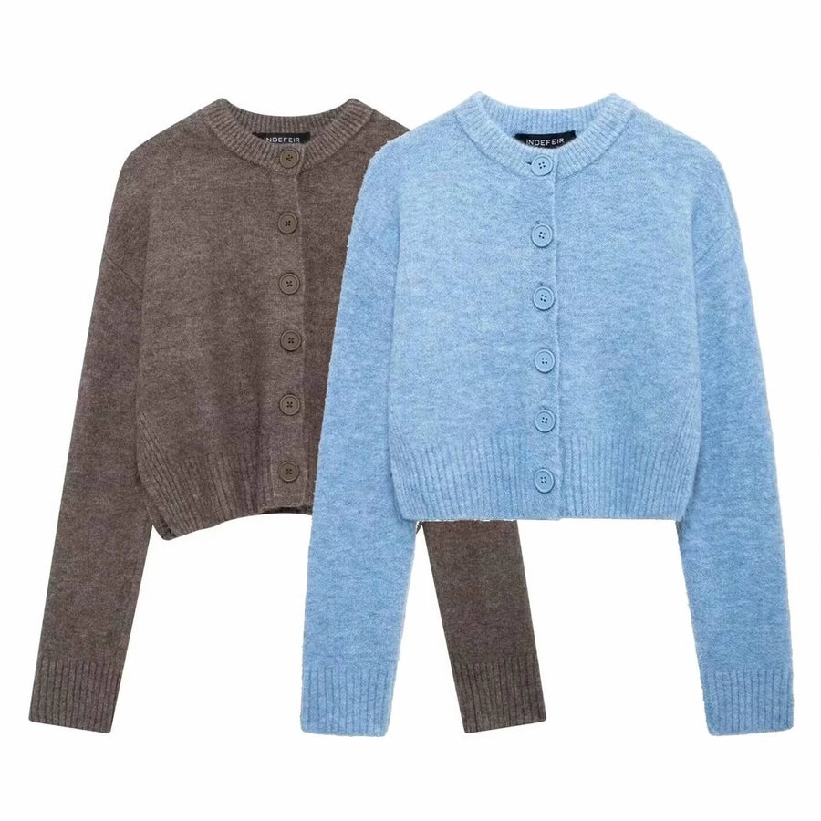 Women's Cardigan Long Sleeve Sweaters & Cardigans Vacation Simple Style Solid Color