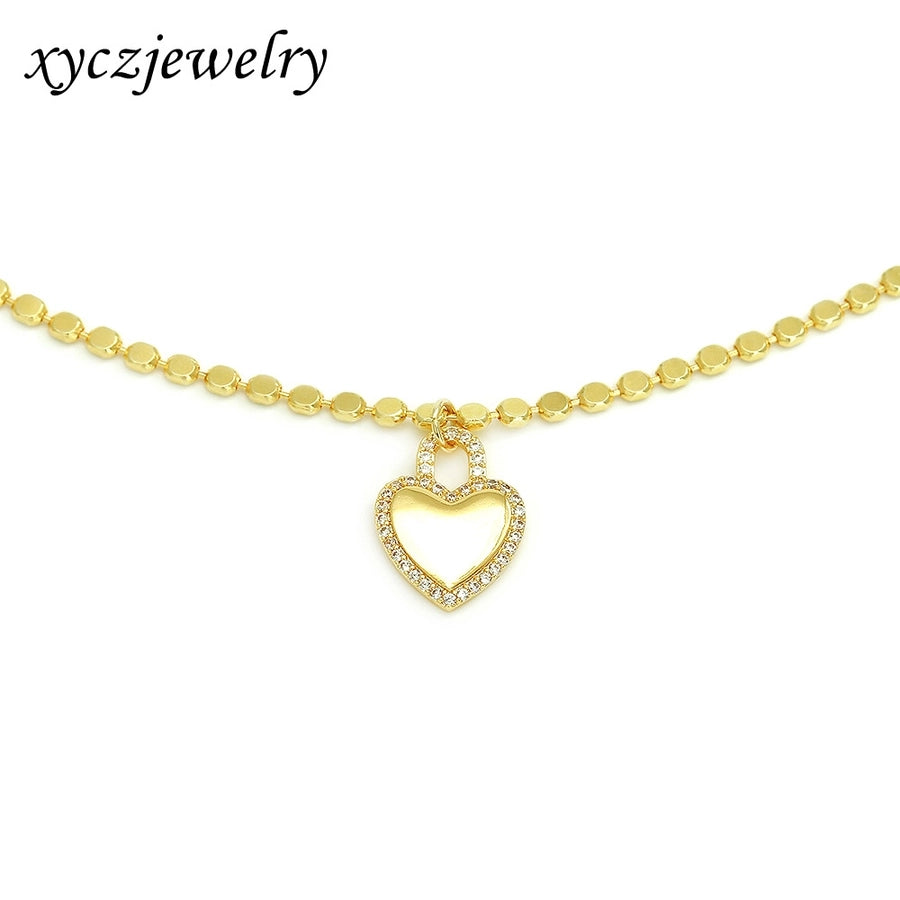 Jewelry Vintage Style Classic Style Heart Shape Copper Pendant Necklace