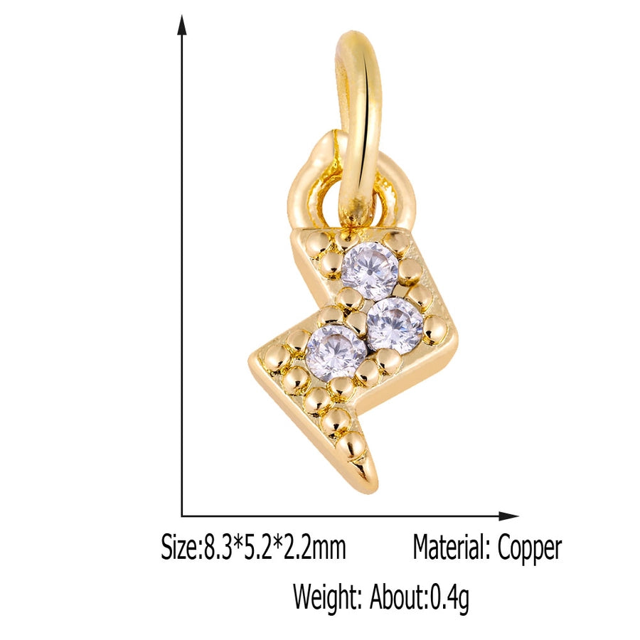 1 Piece 8.5*11.5mm Copper Geometric Pendant Jewelry Accessories