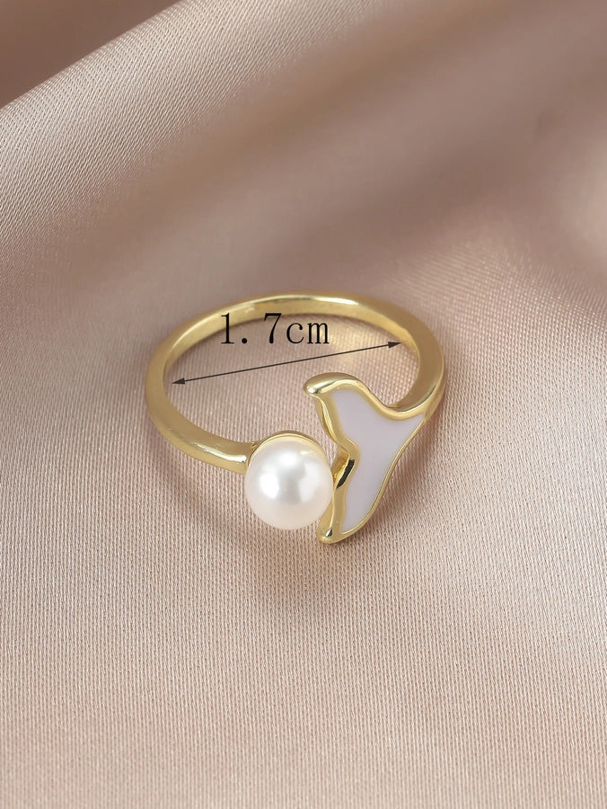 Elegant Simple Style Geometric Alloy Adults Rings