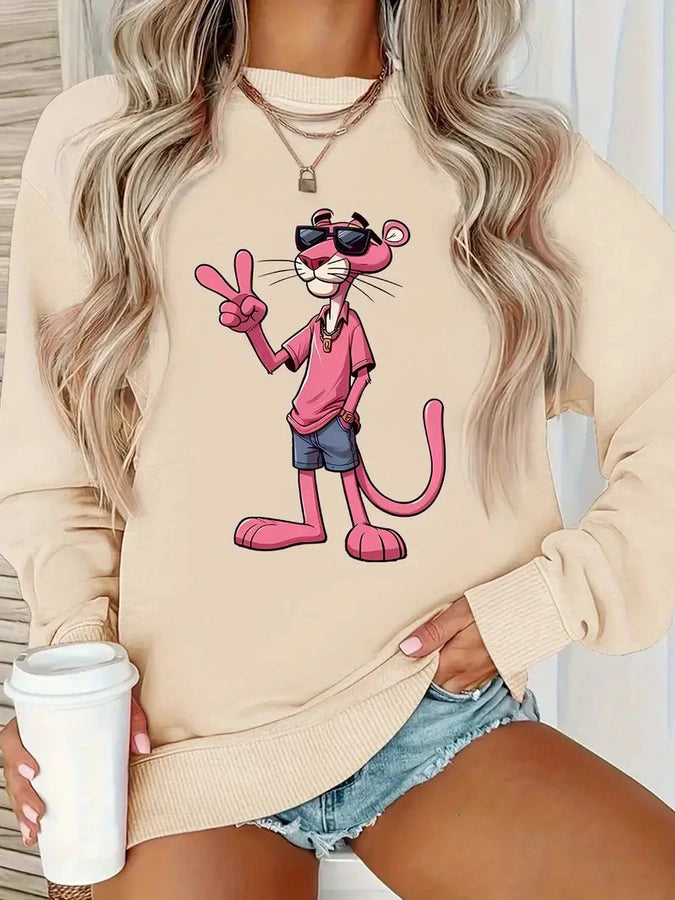 Hoodies & Sweatshirts Long Sleeve Vacation Simple Style Animal