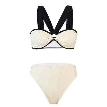 Women's Multicolor 2 Pieces Set Bikinis Swimwear