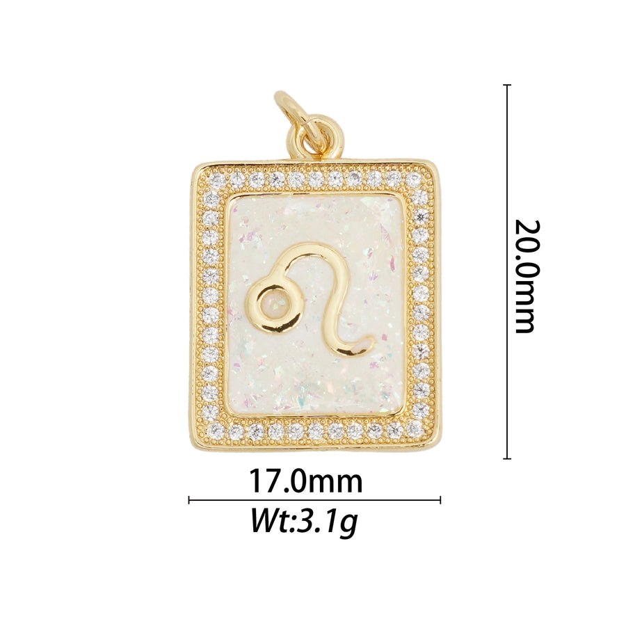 1 Piece Copper Constellation Pendant