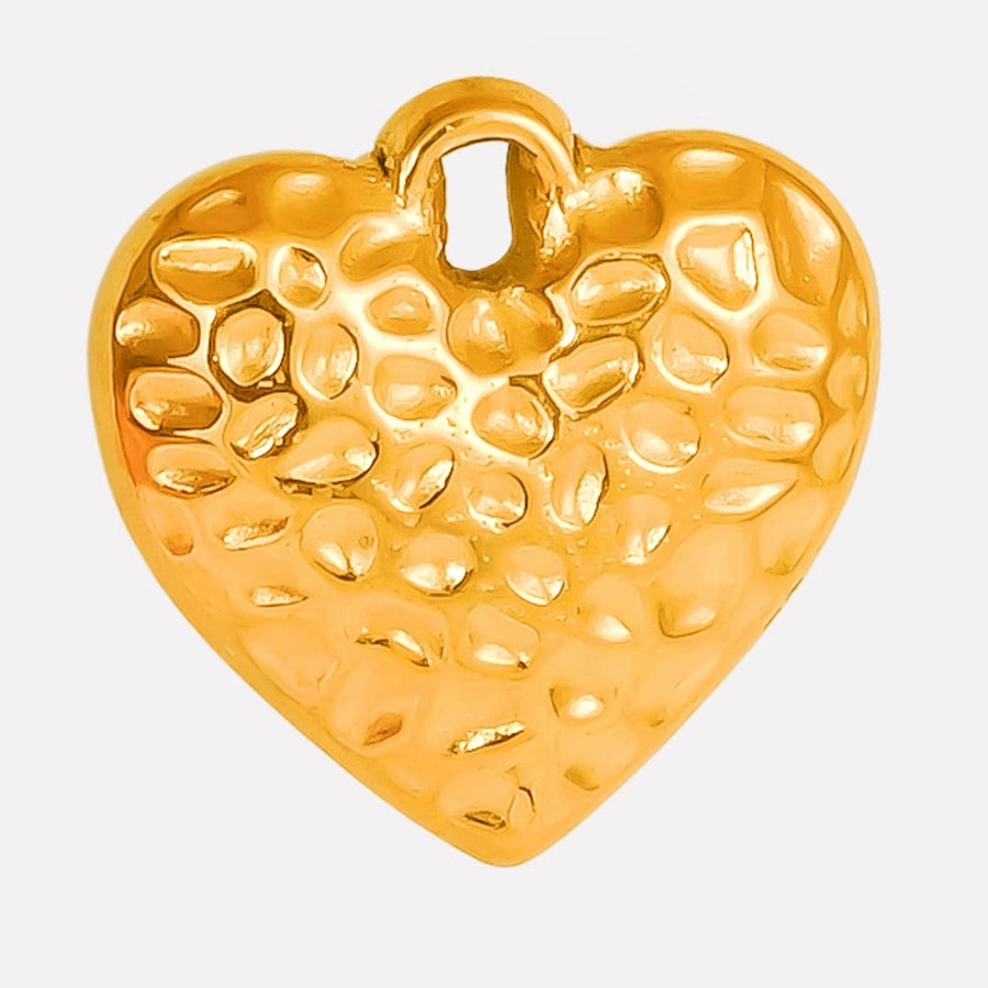 1 Piece 304 Stainless Steel 18K Gold Plated Heart Shape Pendant