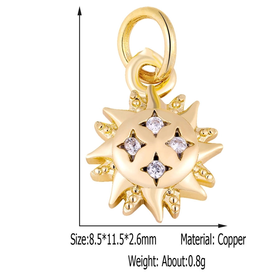 1 Piece 8.5*11.5mm Copper Geometric Pendant Jewelry Accessories