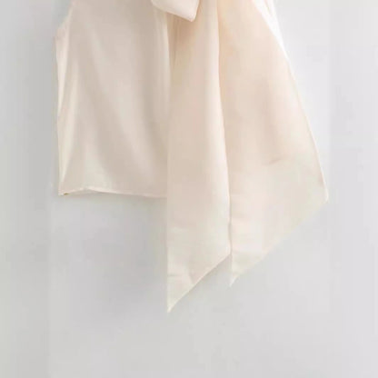 Women's Blouse Sleeveless Blouses Elegant Solid Color