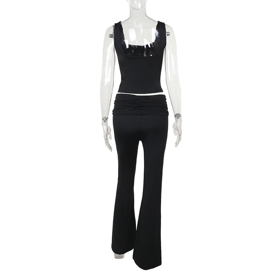 Holiday Daily Women's Streetwear Solid Color Spandex Polyester Pants Sets Pants Sets