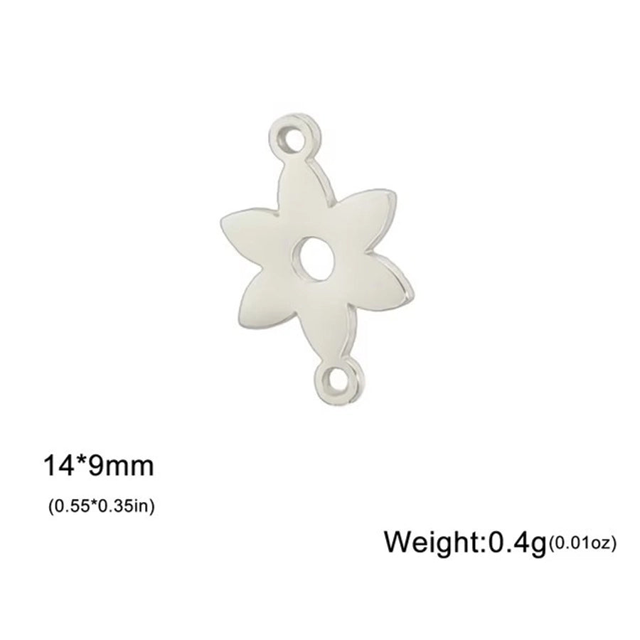 1 Piece 304 Stainless Steel Tortoise Flower Shell Pendant