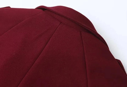 Women's Preppy Style Solid Color Coat Woolen Coat
