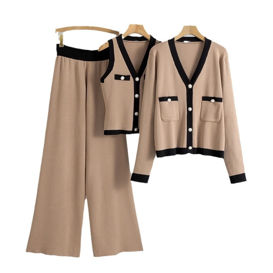 Holiday Daily Women's Vacation Simple Style Solid Color Polyester Pants Sets Pants Sets