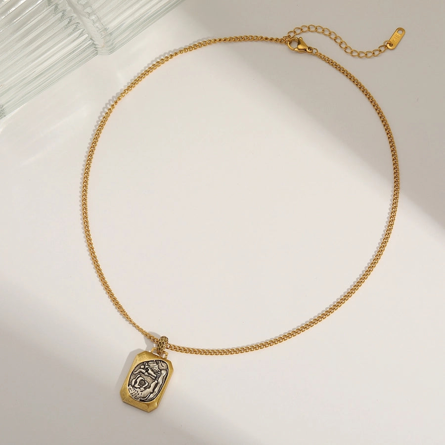 1 Piece Hole 1~1.9mm Copper 18K Gold Plated Heart Shape Polished Pendant Chain Jewelry Accessories